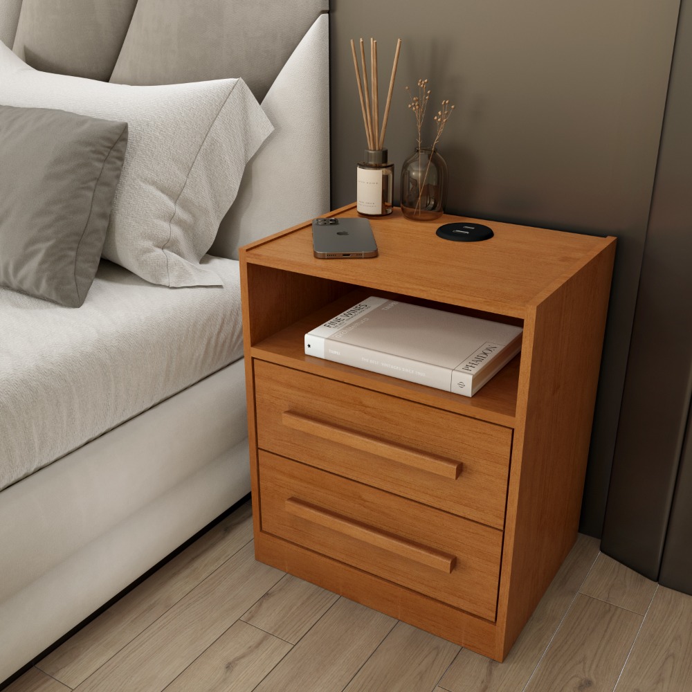 Dormitório Barcelona Mesa de Cabeceira com USB